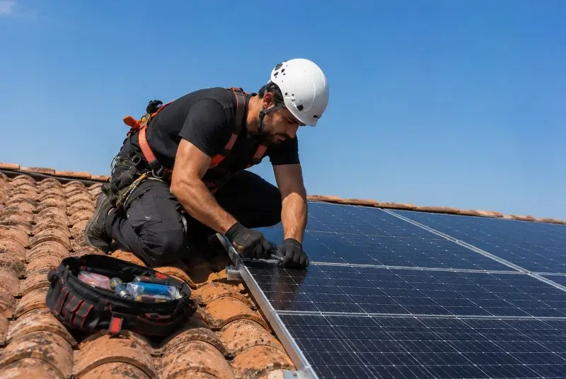 Maintenance et monitoring de panneaux solaires à Foussais-Payré
