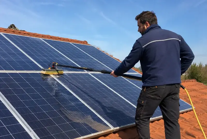 Nettoyage et entretien de panneaux solaires à Foussais-Payré